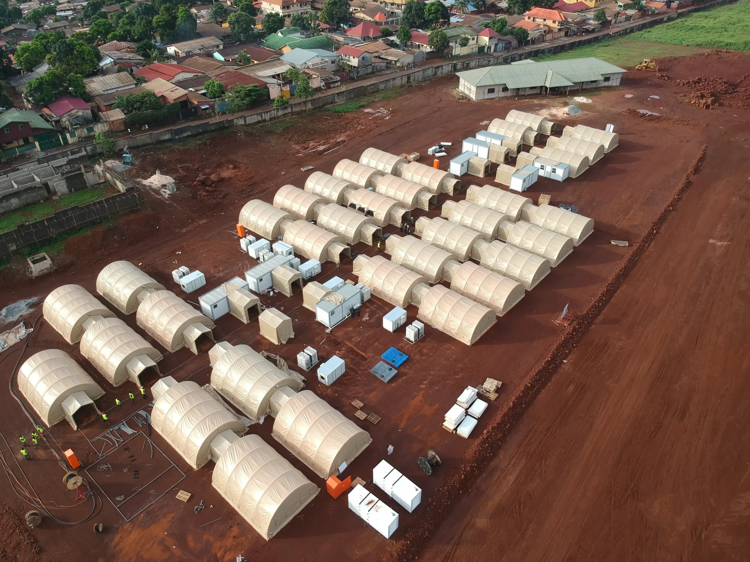 COVID field hospital in Guinea