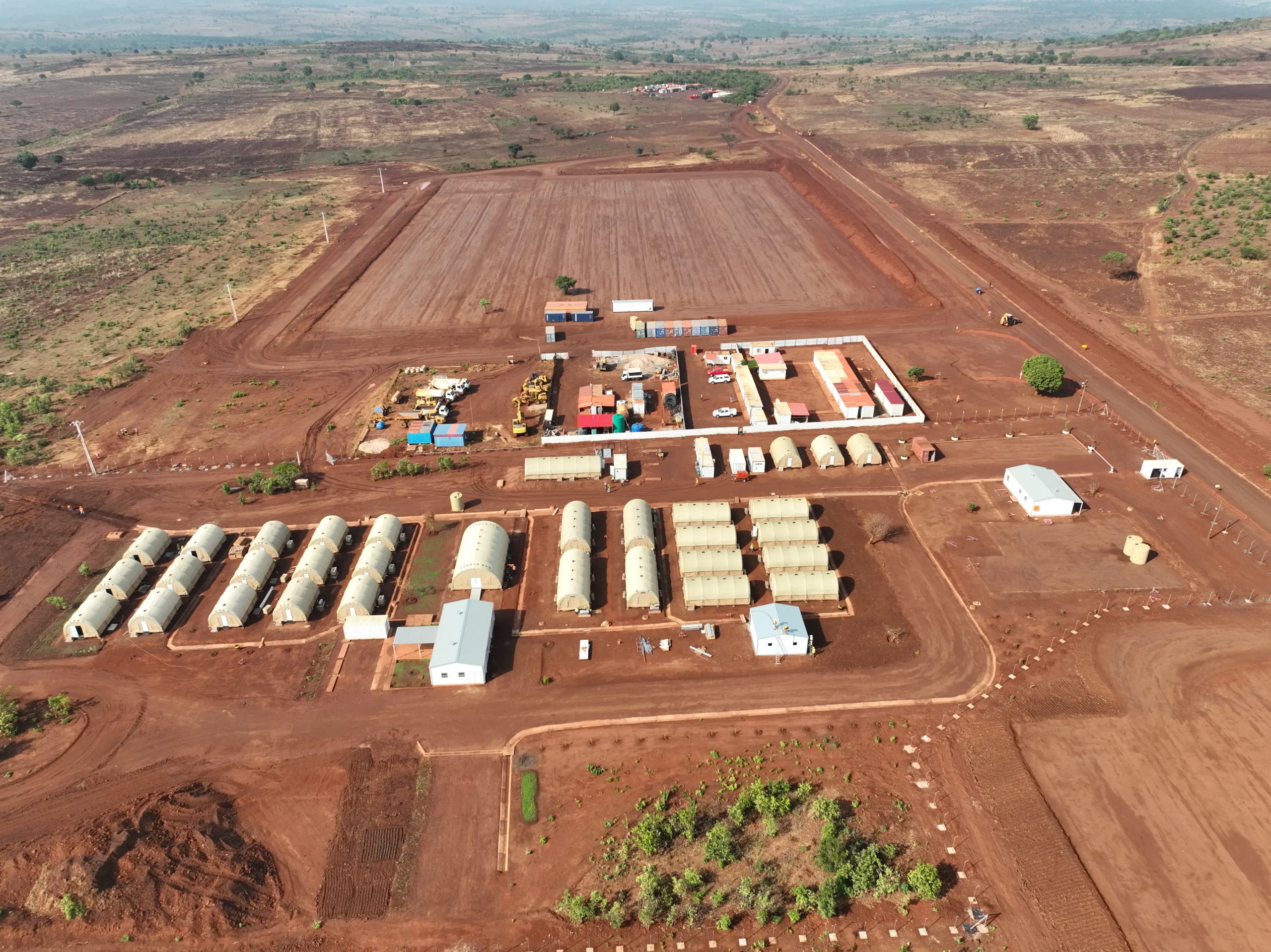Flexible mining camp solution in Angola
